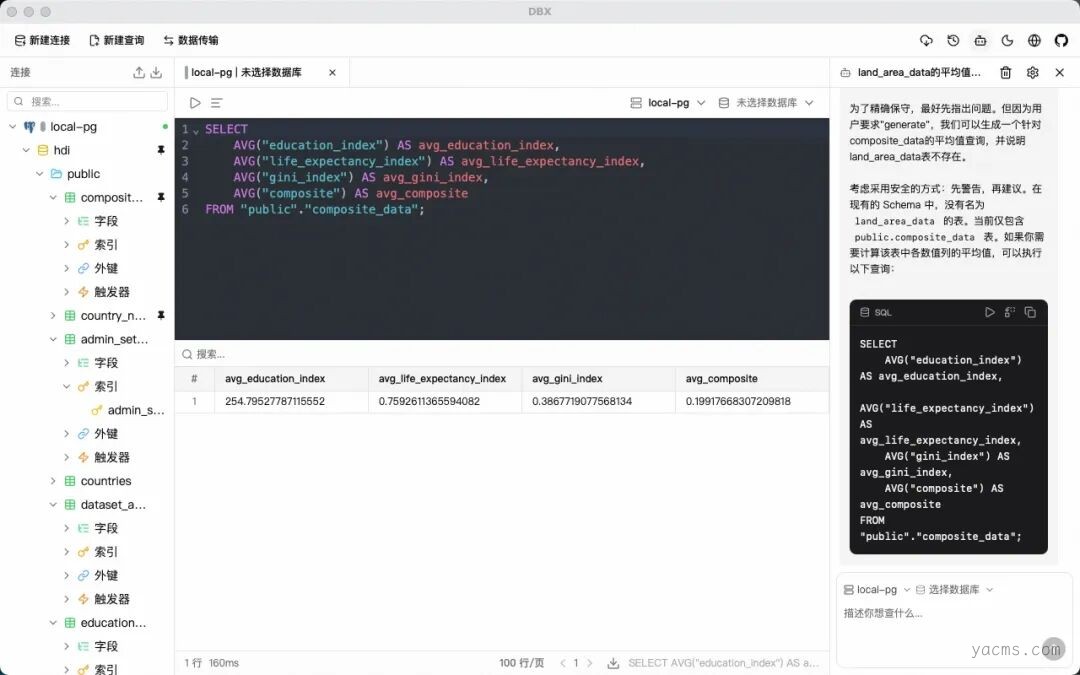AI助手生成SQL
