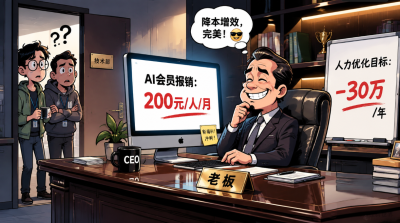 公司不买AI会员不买token费用，也有可能是好事